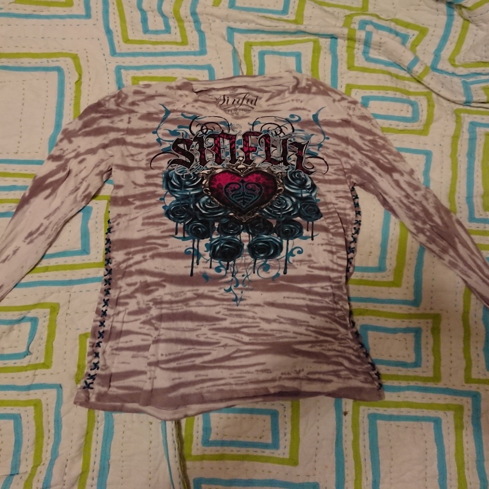 Affliction long sleeve shirt